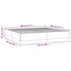 vidaXL Bettgestell ohne Matratze Blau 200x200 cm Stoff