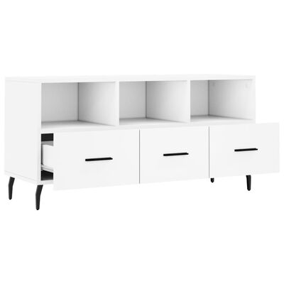 vidaXL TV-Schrank Weiß 102x36x50 cm Holzwerkstoff