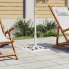 vidaXL Sonnenschirmst&auml;nder Wei&szlig; 12 kg 49 cm Gusseisen
