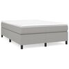 vidaXL Boxspringbettgestell Hellgrau 140x200 cm Stoff