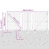 vidaXL Zaun mit Pfosten Gr&uuml;n 1 x 10 m Stahl und PVC