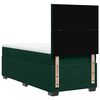 vidaXL Boxspringbett mit Matratze Dunkelgr&uuml;n 80x200 cm Samt