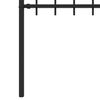 vidaXL Ringzaun Schwarz 200 x 200 cm Pulverbeschichteter Stahl