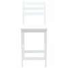 vidaXL Esszimmerst&uuml;hle 2 pcs Wei&szlig; 40 x 47,5 x 99,5 cm