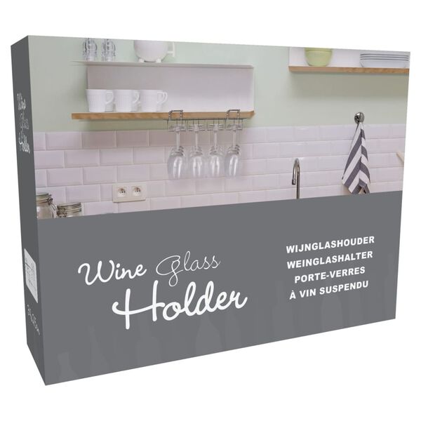 Excellent Houseware Weinglashalter f&uuml;r 12 Gl&auml;ser Metall