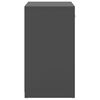 vidaXL Schuhbank Grau 94,5x31x57 cm Holzwerkstoff