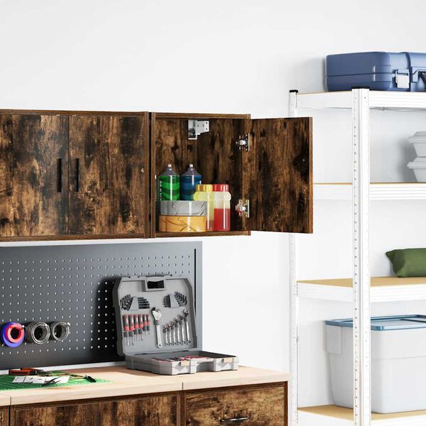 vidaXL Garagen-Wandschrank R&auml;uchereiche Holzwerkstoff