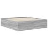 vidaXL Bettrahmen Graues Sonoma 200 x 200 cm Holzwerkstoff