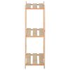 vidaXL Lagerregal mit 3 B&ouml;den 80x28,5x90 cm Massivholz Kiefer