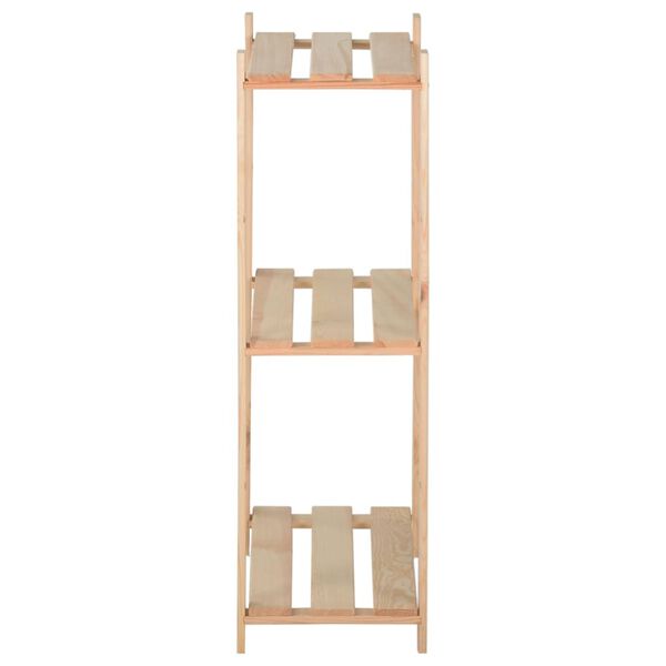 vidaXL Lagerregal mit 3 B&ouml;den 80x28,5x90 cm Massivholz Kiefer