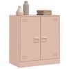 vidaXL Sideboard Rosa 67x39x73 cm Stahl
