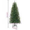 vidaXL Künstlicher Weihnachtsbaum Grün 150 cm PVC, PE und Stahl