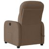 vidaXL Massagesessel Elektrisch Braun Stoff