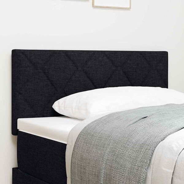 vidaXL Kopfteil mit Kopfteil Schwarz 90 cm Kunstleder