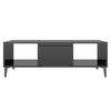 vidaXL Couchtisch Hochglanz-Schwarz 103,5x60x35 cm Holzwerkstoff