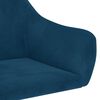 vidaXL Esszimmerstuhl Drehbar Blau Samt