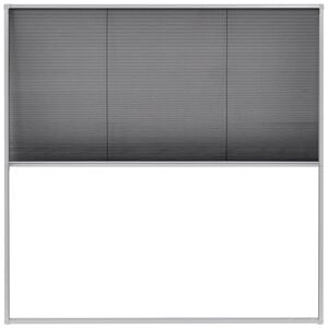 vidaXL Insektenschutz-Plissee f&uuml;r Fenster Aluminium 120x120 cm