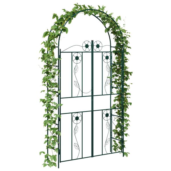 vidaXL Gartenbogen Uni Gr&uuml;n 115 x 37 x 226 cm