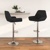 vidaXL Barhocker 2 Stk. Schwarz Stoff