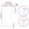 vidaXL Verdunkelungsrollo Cremewei&szlig; 75x210cm Stoffbreite 70,7 cm