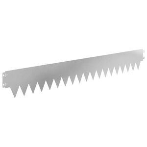 vidaXL Raseneinfassung 20 pcs 103 x 15 cm Metall Silber