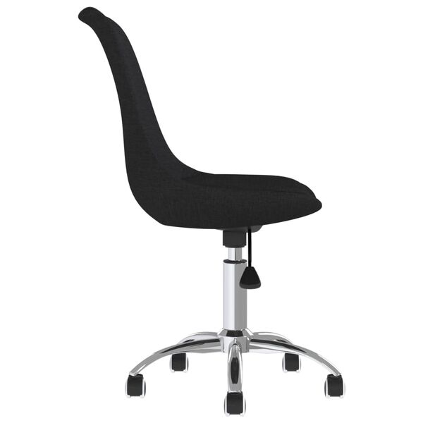 vidaXL B&uuml;rostuhl Drehbar Schwarz Stoff