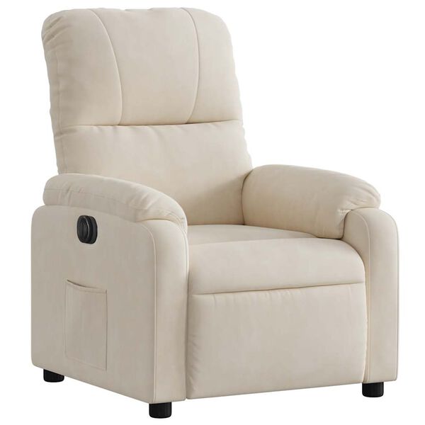vidaXL Relaxsessel Elektrisch Beige Mikrofasergewebe