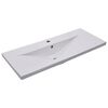 vidaXL Einbauwaschbecken 101x39,5x18,5 cm Keramik Wei&szlig;
