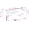 vidaXL Monitorständer Braun Eichen-Optik 42x24x16 cm Holzwerkstoff