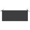 vidaXL 2-Sitzer-Gartenbank mit Auflage 120 cm Grau Eukalyptusholz