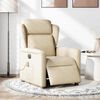 vidaXL Massagesessel Elektrisch Creme Stoff