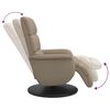 vidaXL Relaxsessel mit Fu&szlig;teil Cappuccino-Braun Kunstleder