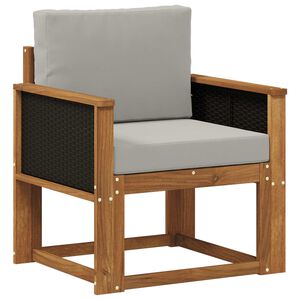 vidaXL Outdoor Mittelsofa Massivholz Akazie Natur