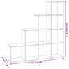 vidaXL Treppenregal Grau Sonoma 142 cm Holzwerkstoff