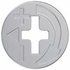 vidaXL Zapfenschloss-Muttern 4000 pcs Silber Metall