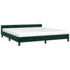 vidaXL Bettgestell ohne Matratze Dunkelgr&uuml;n 160x200 cm Samt