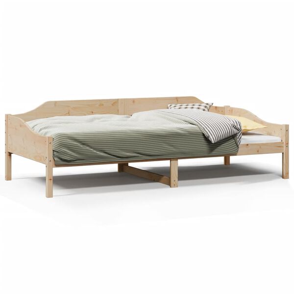 vidaXL Massivholzbett ohne Matratze 90x190 cm Kiefernholz