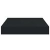 vidaXL Schweberegale 2 Stk. Schwarz 23x23,5x3,8 cm MDF