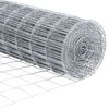 vidaXL Zaun mit Pfosten Silber 1,4 x 10 m Stahl und PVC