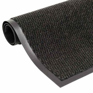 vidaXL Fu&szlig;matte getuftet 60x150 cm Schwarz