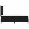vidaXL Boxspringbett mit Matratze Schwarz 120 x 200 cm Stoff