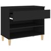 vidaXL Schuhregal Schwarz 70x36x60 cm Holzwerkstoff