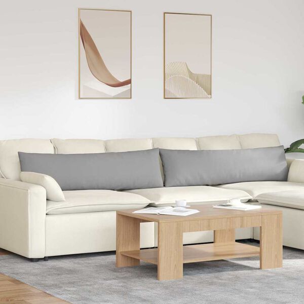 vidaXL Sofakissen 2 pcs Wolkengrau 145 x 40 cm Stoff