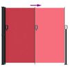 vidaXL Seitenmarkise Ausziehbar Rot 180x500 cm