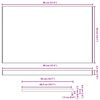 vidaXL Fensterbank Wei&szlig; 80 x 50 x 4,5 cm PVC