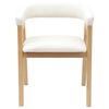 vidaXL Esszimmerst&uuml;hle 2 pcs Natur 54 x 57 x 73 cm Massives Gummiholz