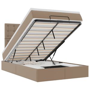 vidaXL Ottoman-Bett mit Matratze & LEDs 120x200cm Kunstleder