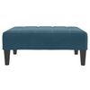 vidaXL Schlafsofa 2-Sitzer mit Fu&szlig;hocker Schwarz Samt