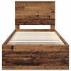 vidaXL Bettrahmen Altholz 75 x 190 cm Massives Kiefernholz