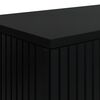 vidaXL Konsolentisch Gestreift Schwarz 155 x 29 x 74 cm Holzwerkstoff